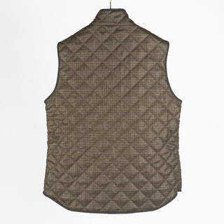 Waterville Olive Check Theo Quilted Vest 4