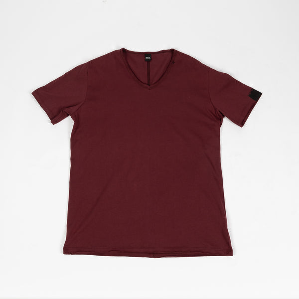 Raw Hem V-Neck T-shirt