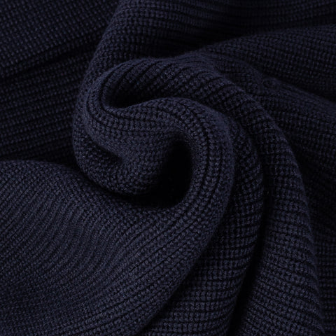 Gran Sasso Navy Merino Half-Zip Sweater 2