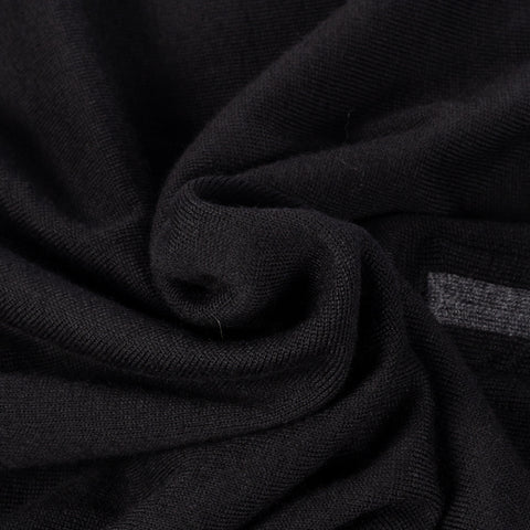 Gran Sasso Black Mock-Zip Wool Pullover 2