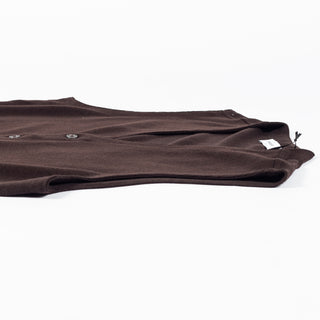 Gran Sasso Chocolate Single-Breasted Wool Waistcoat 7