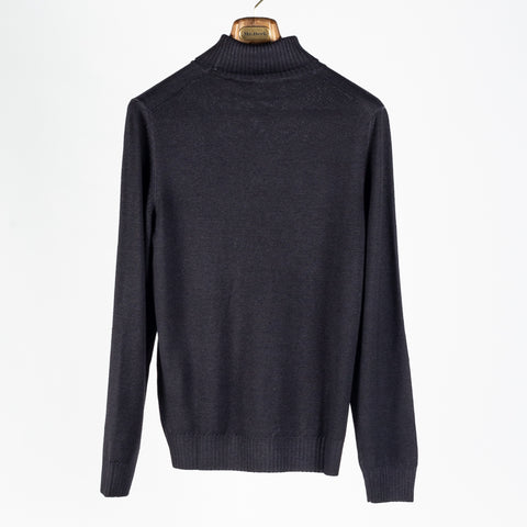 Gran Sasso Anthracite Double-Thread Merino Turtleneck 5