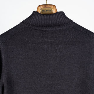 Gran Sasso Anthracite Double-Thread Merino Turtleneck 7