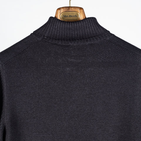 Gran Sasso Anthracite Double-Thread Merino Turtleneck 7