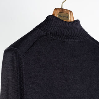 Gran Sasso Anthracite Double-Thread Merino Turtleneck 3