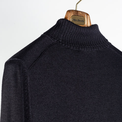 Gran Sasso Anthracite Double-Thread Merino Turtleneck 3