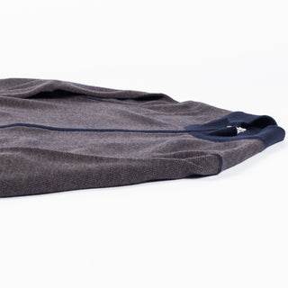 Gran Sasso Salt-and-Pepper Full-Zip Cardigan Brown 8