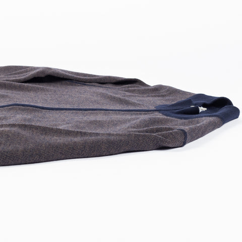 Gran Sasso Salt-and-Pepper Full-Zip Cardigan Brown 8