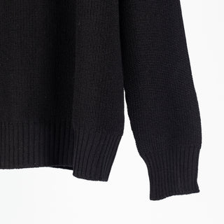Gran Sasso Black Half-Zip Merino Pullover 4