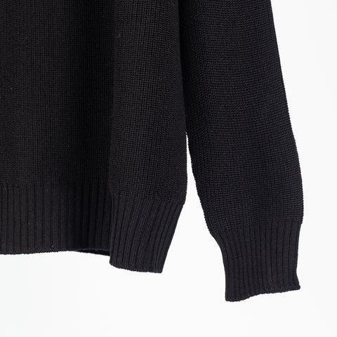 Gran Sasso Black Half-Zip Merino Pullover 4