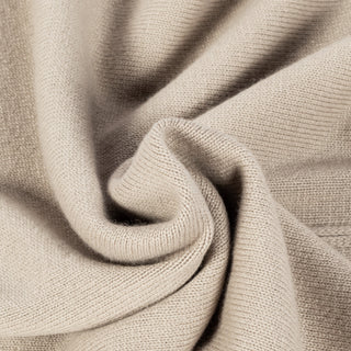 Gran Sasso Taupe Mock-Zip Wool-Cashmere Pullover 2