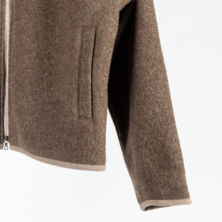 De Bonne Facture Ash Brown Bookstore Jacket Boiled Wool 4