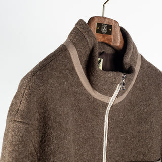 De Bonne Facture Ash Brown Bookstore Jacket Boiled Wool 3