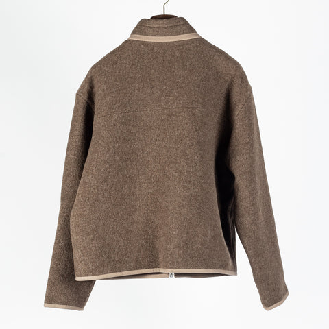 De Bonne Facture Ash Brown Bookstore Jacket Boiled Wool 5