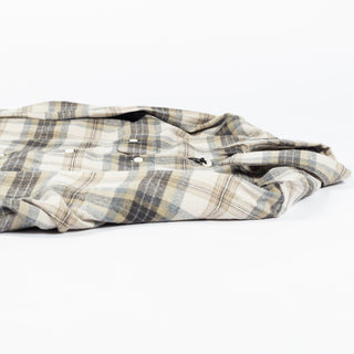 De Bonne Facture Grey Camargue Check Artist Shirt Brushed Cotton 8