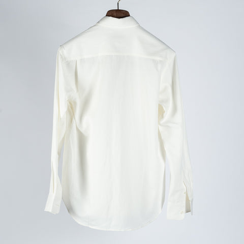 De Bonne Facture White Artist Shirt Cotton & Hemp Gabardine 9