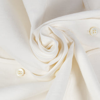 De Bonne Facture White Artist Shirt Cotton & Hemp Gabardine 6