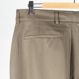 De Bonne Facture Vert-de-Gris One Pleat Trousers Super 130's Merino 10