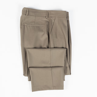 De Bonne Facture Vert-de-Gris One Pleat Trousers Super 130's Merino 12