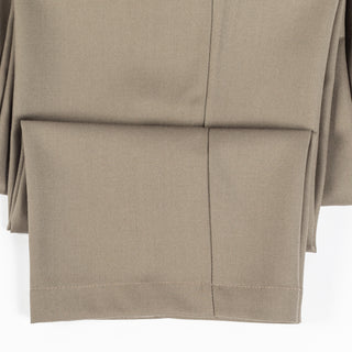 De Bonne Facture Vert-de-Gris One Pleat Trousers Super 130's Merino 6