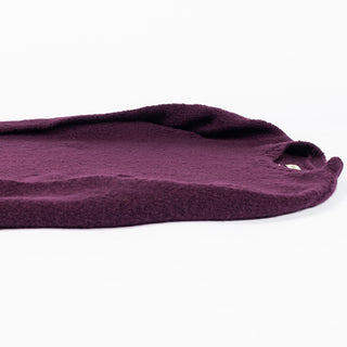 De Bonne Facture Plum Crew Neck Jumper Soft Boucle Wool 12