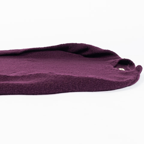 De Bonne Facture Plum Crew Neck Jumper Soft Boucle Wool 12