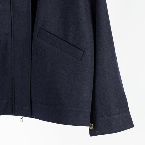 De Bonne Facture Navy Driver's Jacket Water Repellent Wool 4