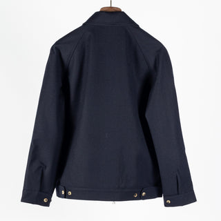 De Bonne Facture Navy Driver's Jacket Water Repellent Wool 5