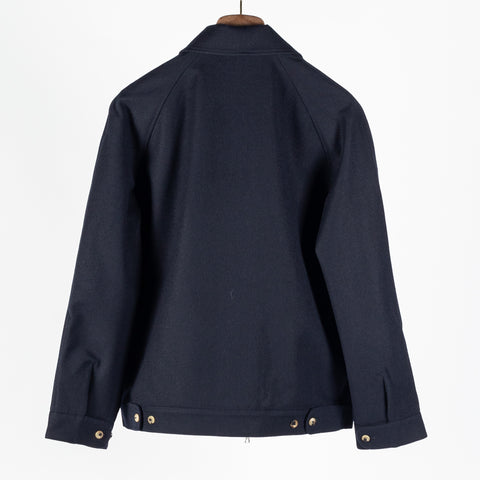 De Bonne Facture Navy Driver's Jacket Water Repellent Wool 5
