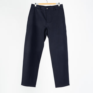 De Bonne Facture Navy Balloon Trousers Water Repellent Wool 1