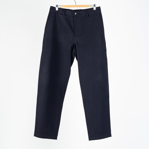 De Bonne Facture Navy Balloon Trousers Water Repellent Wool 1