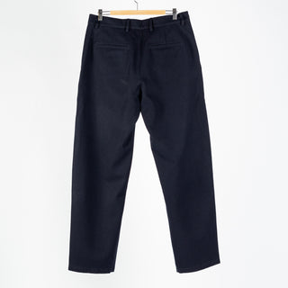 De Bonne Facture Navy Balloon Trousers Water Repellent Wool 5