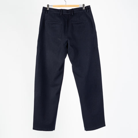 De Bonne Facture Navy Balloon Trousers Water Repellent Wool 5