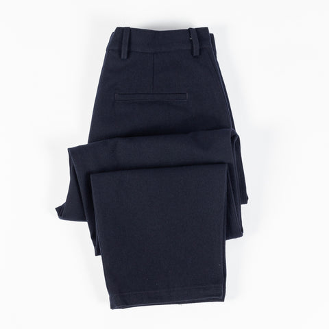 De Bonne Facture Navy Balloon Trousers Water Repellent Wool 8