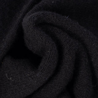 Harley of Scotland Black Shaggy Crew Neck Sweater 2