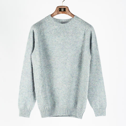 Harley of Scotland Seaglass Shaggy Crew Neck Sweater 1