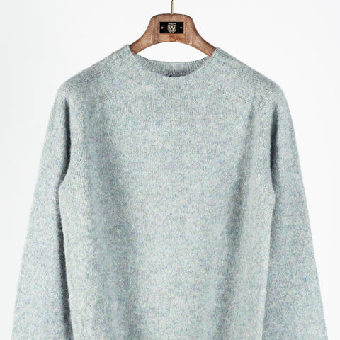Harley of Scotland Seaglass Shaggy Crew Neck Sweater 6