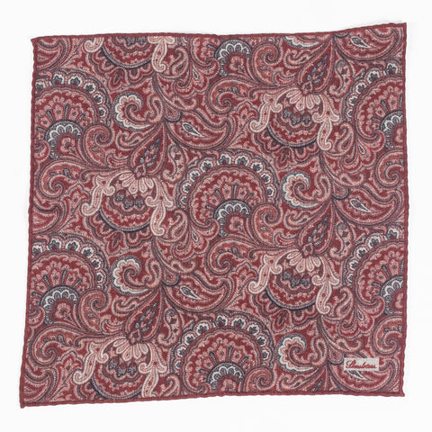 Stenstroms Pattern 781 Patterned Wool Pocket Square 1