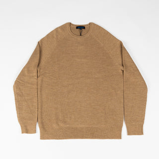 PYA Beige Ribbed Crewneck Sweater 1