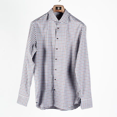 Stenstroms Red & Blue Checked Flannel Shirt 1