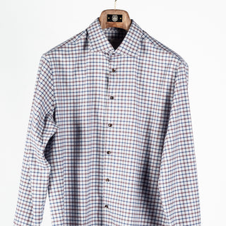 Stenstroms Red & Blue Checked Flannel Shirt 6