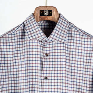 Stenstroms Red & Blue Checked Flannel Shirt 7