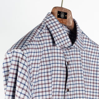 Stenstroms Red & Blue Checked Flannel Shirt 3