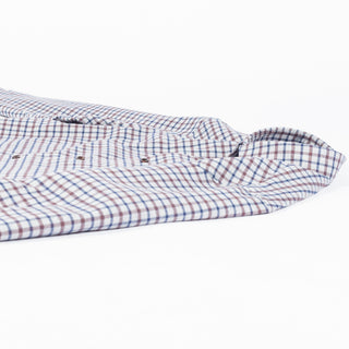 Stenstroms Red & Blue Checked Flannel Shirt 8