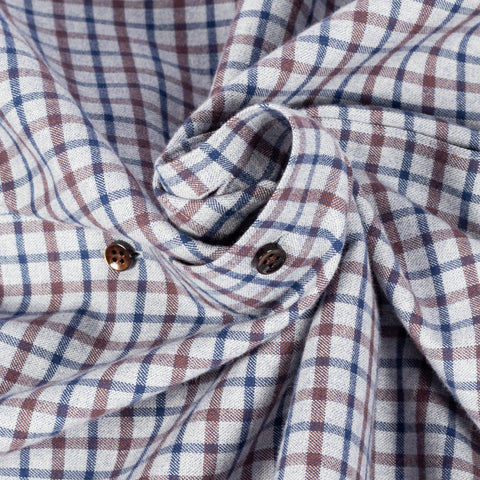 Stenstroms Red & Blue Checked Flannel Shirt 2