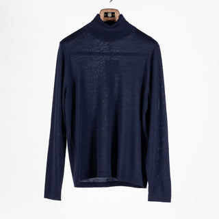 Patrick Assaraf Midnight LS Extrafine Merino Turtleneck 1