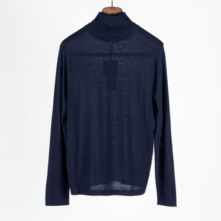 Patrick Assaraf Midnight LS Extrafine Merino Turtleneck 5