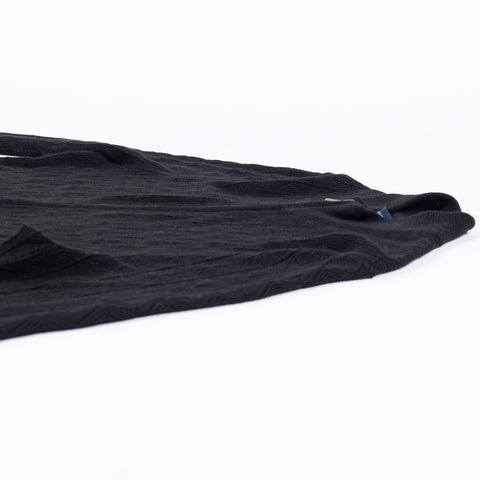 Patrick Assaraf Black Diamond Twill Merino Wool Full Zip Mock 8