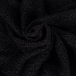 Patrick Assaraf Black Diamond Twill Merino Wool Full Zip Mock 2