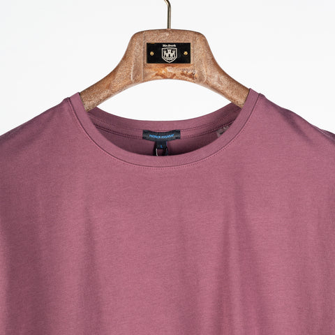 Patrick Assaraf Plum Wine SS Iconic Pima Stretch Crew Tee 6